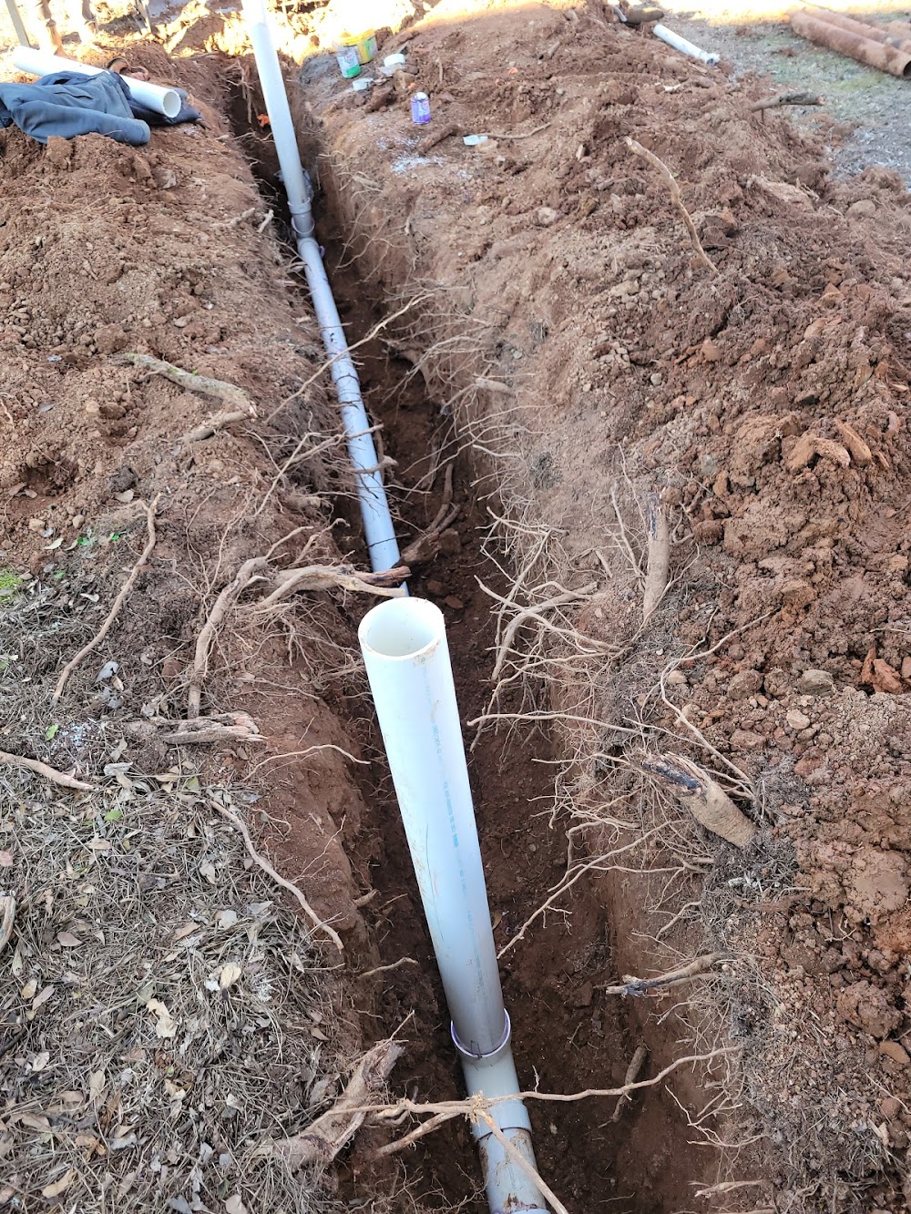 Sewer line excavation — Bravo Plumbing Solutions