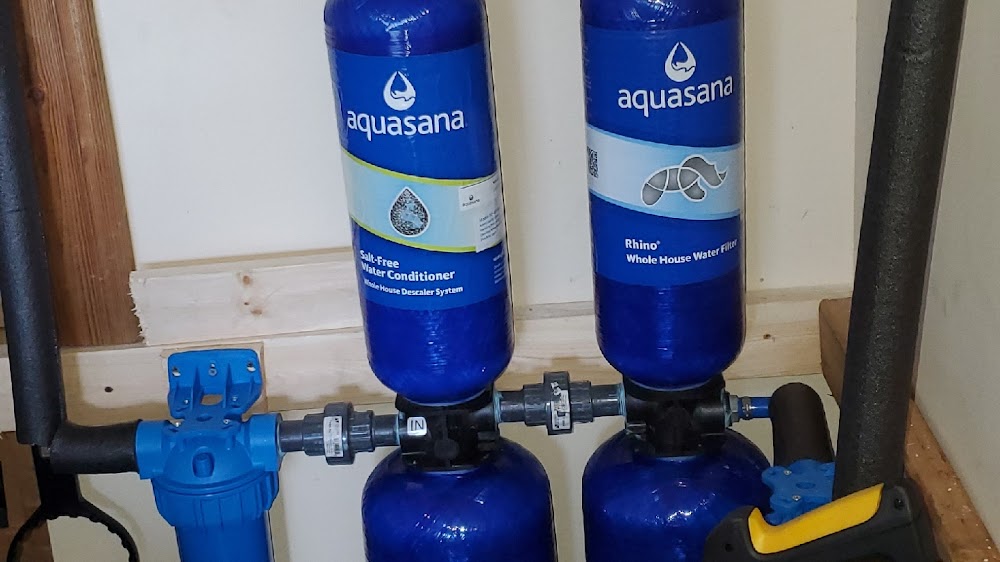 Aquasana whole-house water filtration system installed by Bravo Plumbing Solutions
